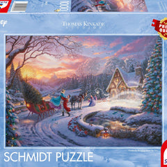 Schmidt Kinkade Disney Cinderella Bringing Home the Tree Jigsaw Puzzle (1000 Pieces)