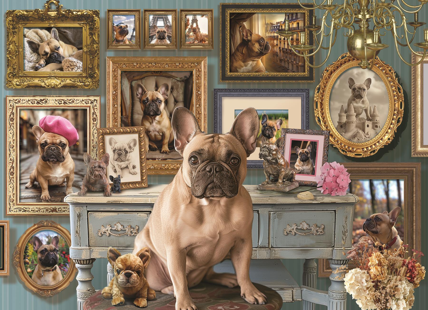 Cobble Hill Frenchie Jigsaw Puzzle (500 XL Pieces) – PDK