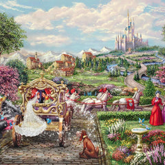 Schmidt Kinkade Disney Cinderella Happily Ever After Jigsaw Puzzle (1000 Pieces)
