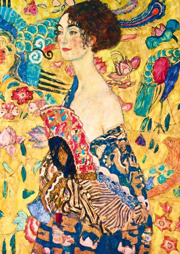 Bluebird Art Klimt - Lady with Fan, 1918 Jigsaw Puzzle (2000 Pieces)