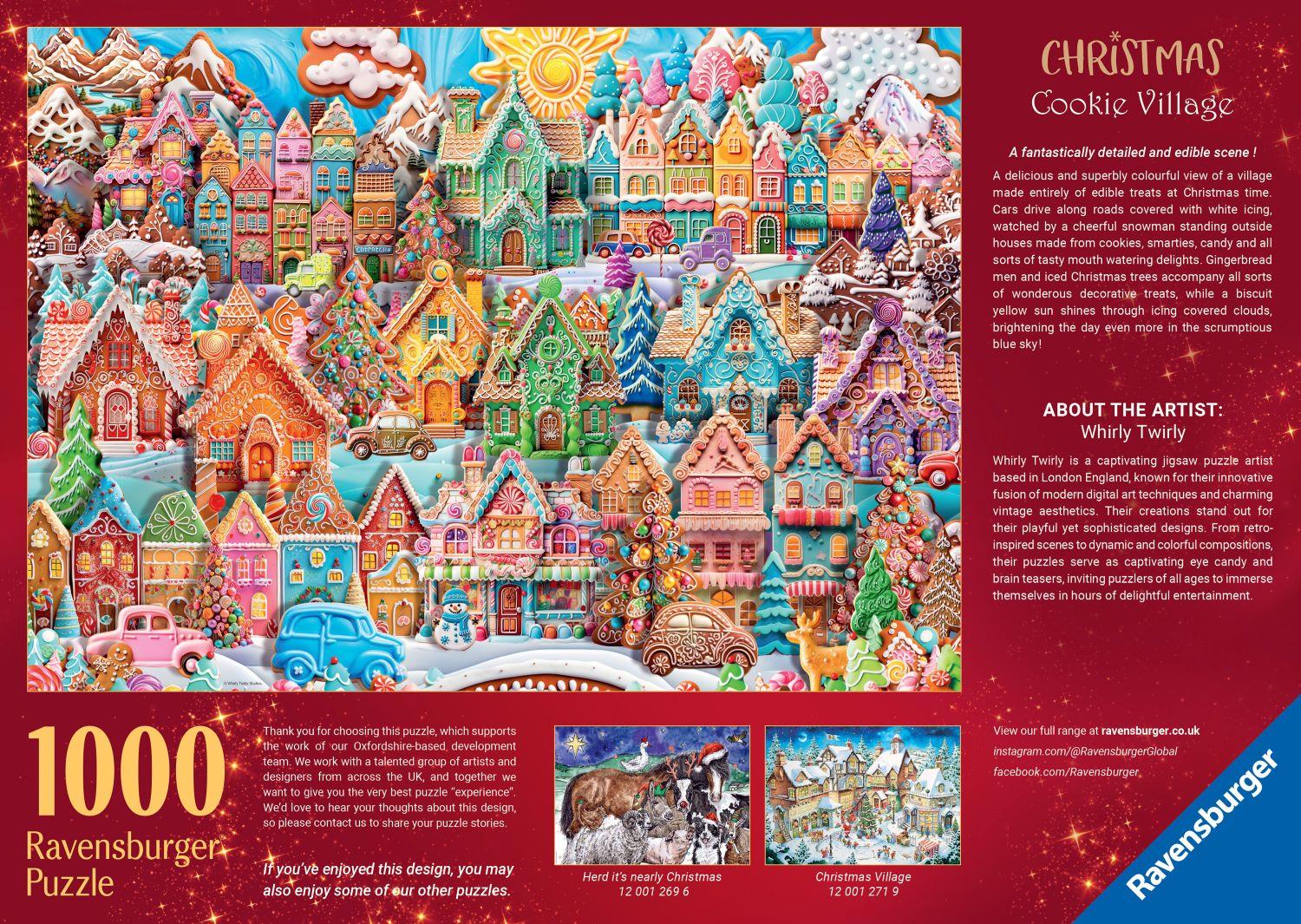 Ravensburger Christmas Cookie Village Jigsaw Puzzle (1000 Pieces