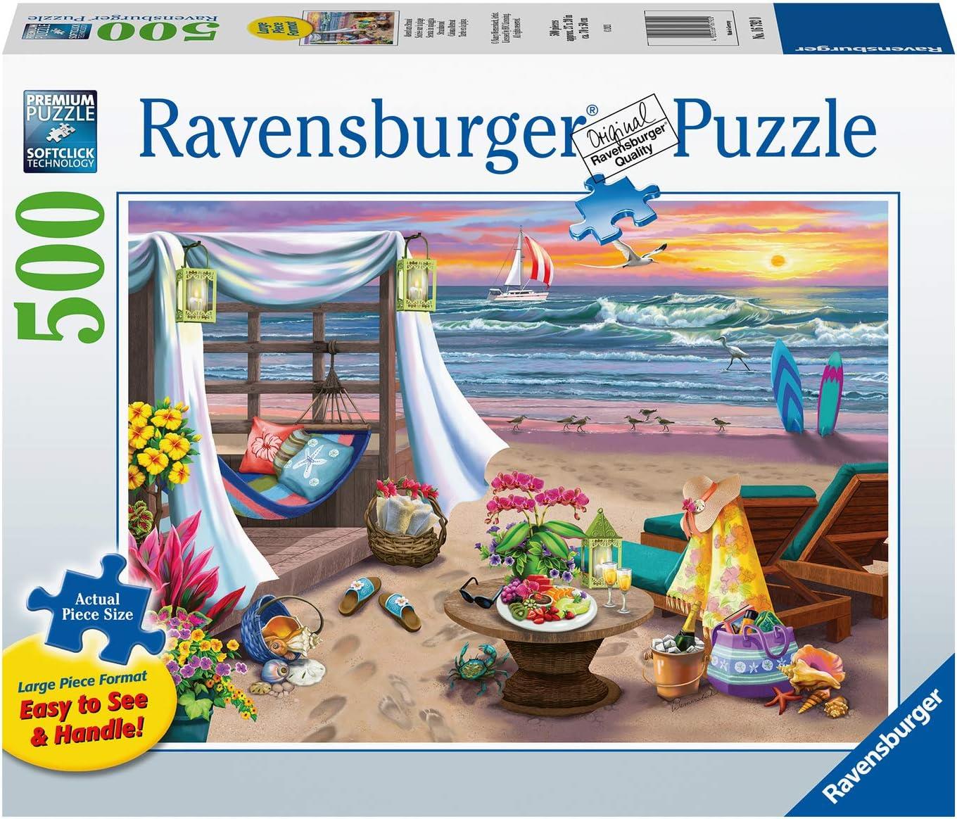 Ravensburger Cabana Retreat Jigsaw Puzzle (500 XL Extra Large Pieces)