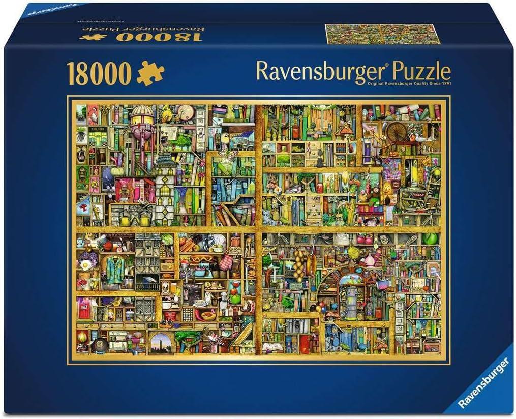 Ravensburger Magical Bookcase, Colin Thompson Jigsaw Puzzle (18000 Pieces)