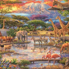 Schmidt Paradise under Mount Kilimanjaro Jigsaw Puzzle (500 Pieces)