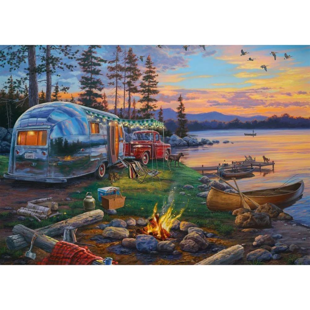 Schmidt Darrell Bush: Campfire Paradise Jigsaw Puzzle (1000 Pieces)