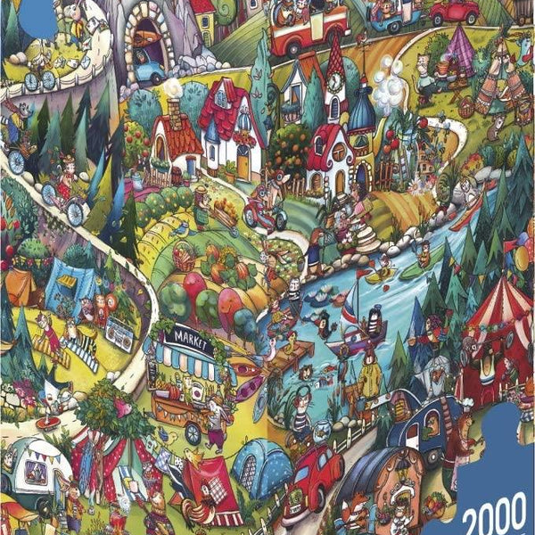 Heye Triangular Go Camping!, Berman Jigsaw Puzzle (2000 Pieces)