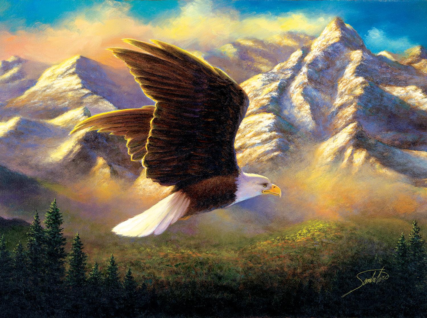Sunsout Flying High, Abraham Hunter Jigsaw Puzzle (1000 Pieces)