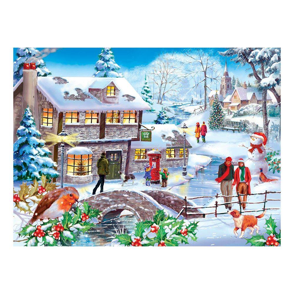 House of Puzzles Winter Walk BIG Jigsaw Puzzle (500 XL Pieces)