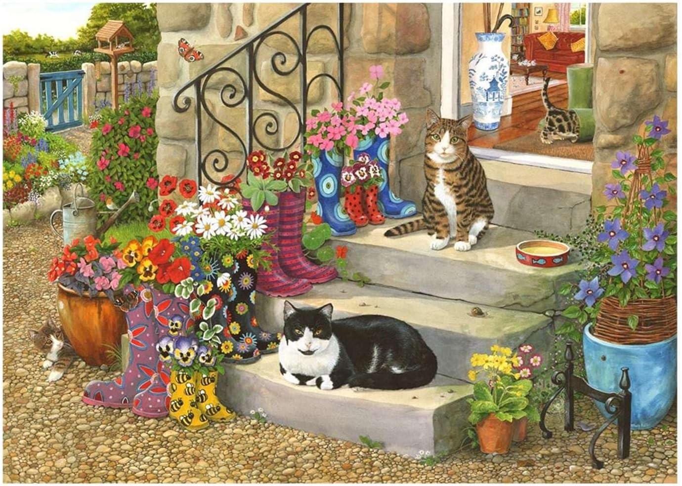 House of Puzzles Puss 'N' Boots - Big Jigsaw Puzzle (500 XL Pieces)
