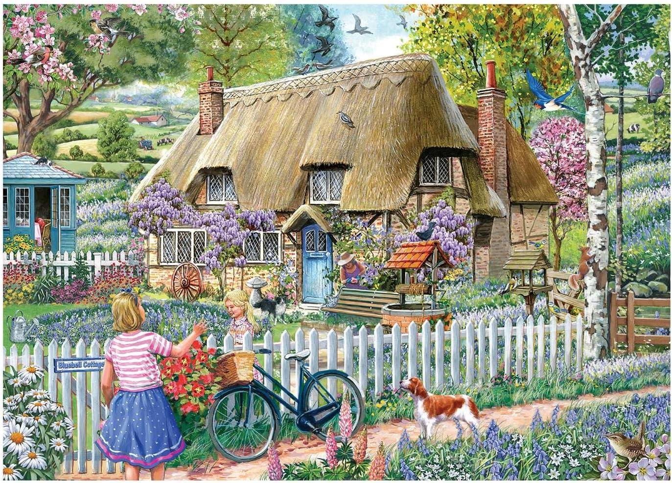 House of Puzzles Bluebell Cottage Jigsaw Puzzle (1000 Pieces) – PDK
