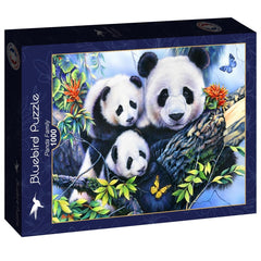 Bluebird Panda Family Jigsaw Puzzle (1000 Pieces)