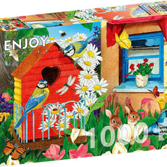 Enjoy Birdhouse Garden Jigsaw Puzzle (1000 Pieces)