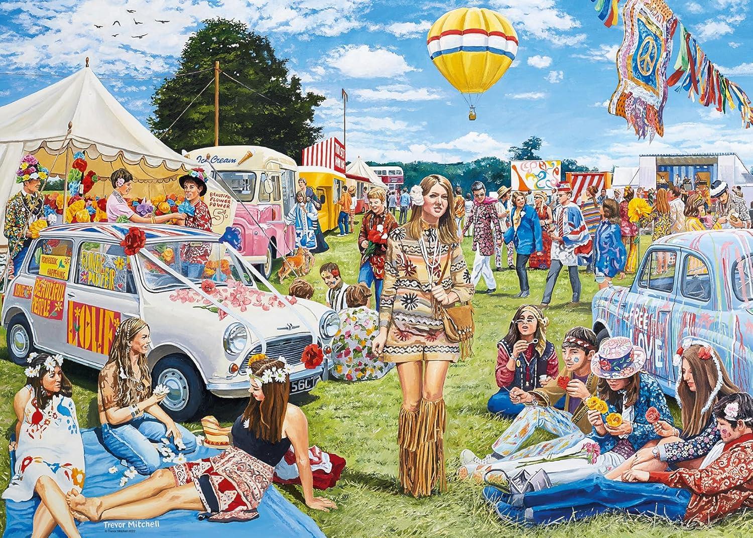 Ravensburger Festival of the Flower Children Jigsaw Puzzle (1000 Pieces)