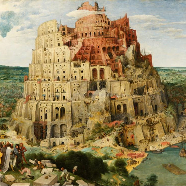 Grafika Pieter Brueghel: Tower of Babel, 1563 Jigsaw Puzzle (1000 Pieces)