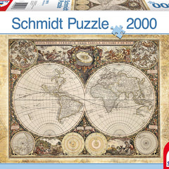 Schmidt Historical Map of The World Jigsaw Puzzle (2000 Pieces) - DAMAGED