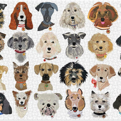 Galison Paper Dogs  Jigsaw Puzzle (1000 Pieces) DAMAGED BOX