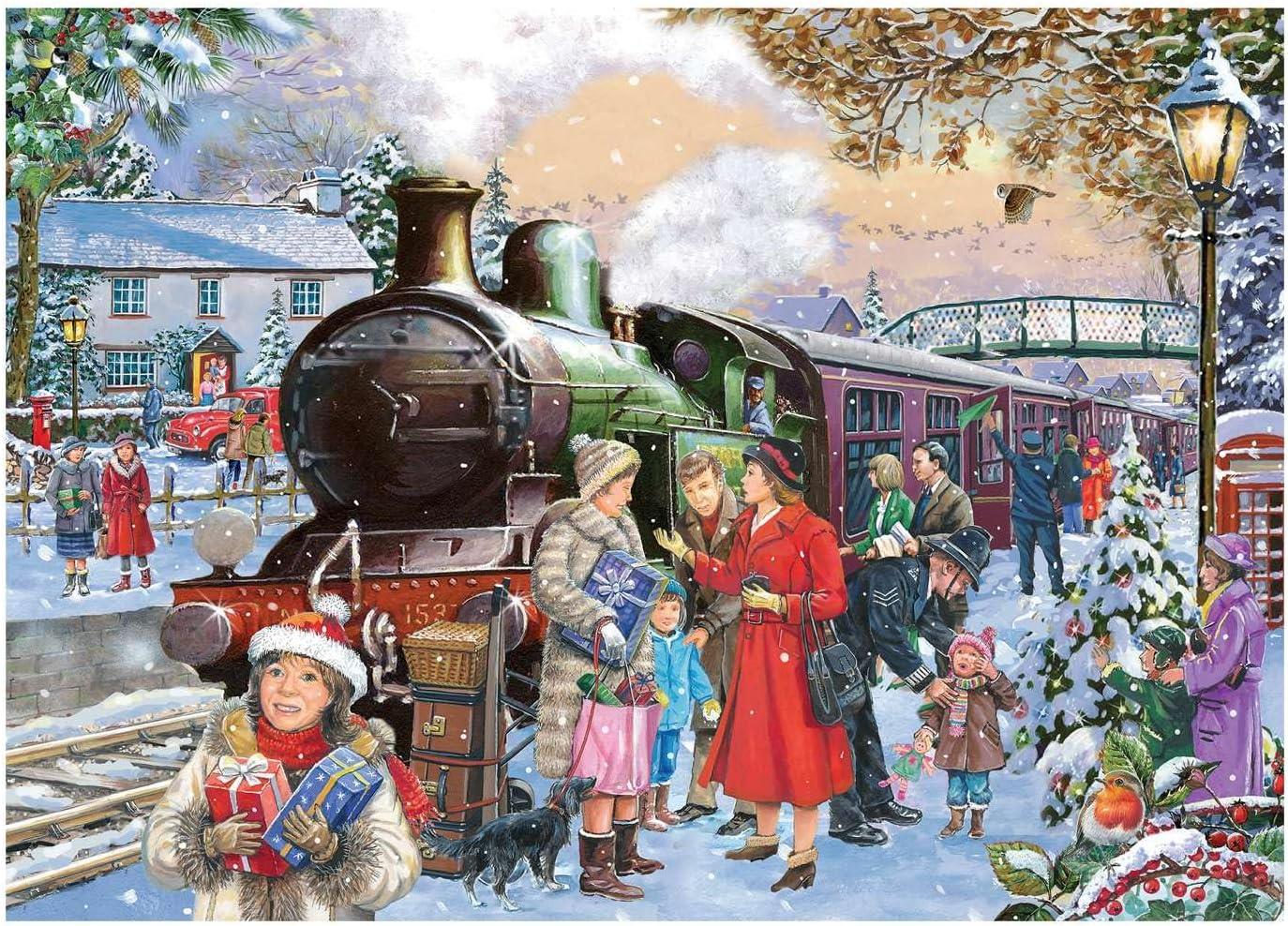 House of Puzzles Home for Christmas Jigsaw Puzzle (500 XL Pieces)