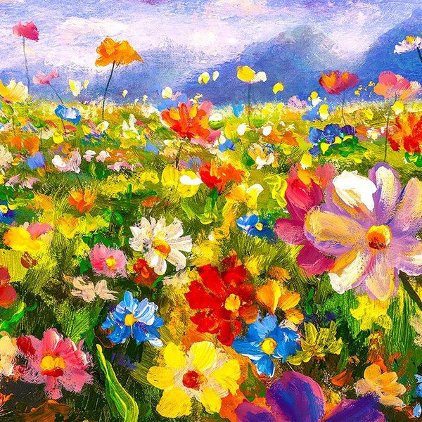 Enjoy Colorful Flower Meadow Jigsaw Puzzle (1000 Pieces)