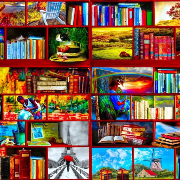 Bluebird The Library The Travel Section Jigsaw Puzzle (1000 Pieces)