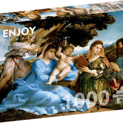 Enjoy Lorenzo Lotto - Madonna and Child with Saints Catherine and Thomas Jigsaw Puzzle (1000 Pieces)