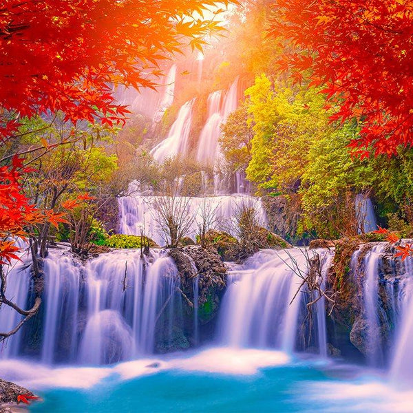 Enjoy Thee Lor Su Waterfall in Autumn, Thailand Jigsaw Puzzle (1000 Pieces)