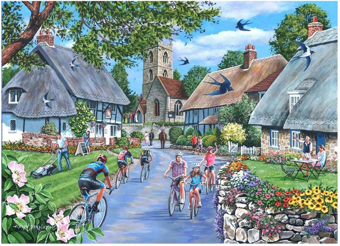 House of Puzzles Sunday Morning - Big Jigsaw Puzzle (500 XL Pieces)