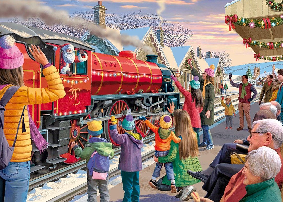 Falcon Deluxe Festive Express Jigsaw Puzzle (500 XL Extra Large Pieces)