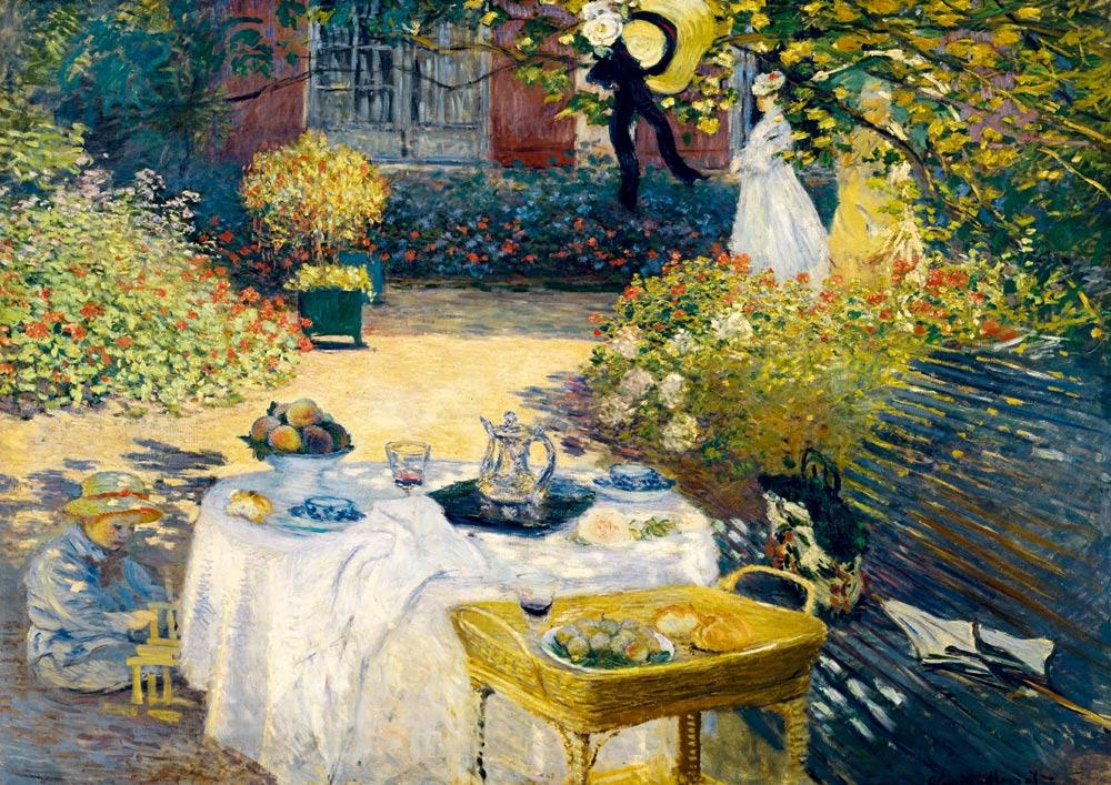 Bluebird Art Monet - The Lunch, 1873 Jigsaw Puzzle (2000 Pieces)