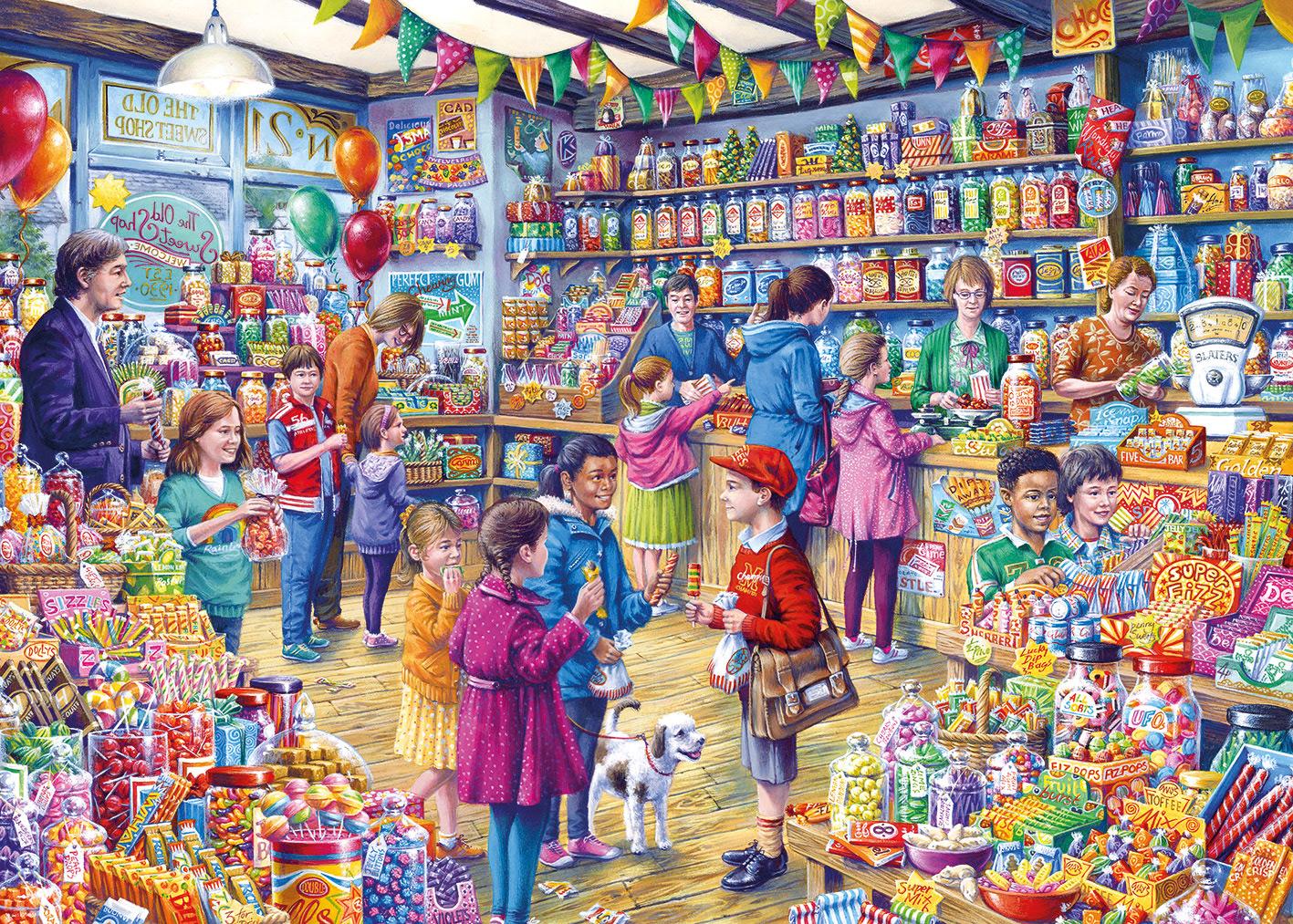 Gibsons The Old Sweet Shop Jigsaw Puzzle (500 XL Pieces)