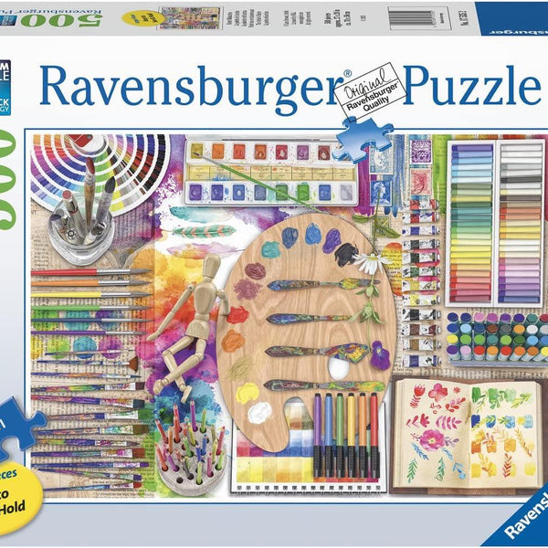 Ravensburger The Artist's Palette Jigsaw Puzzle (500 XL Pieces)