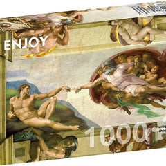 Enjoy Michelangelo Buonarroti: The Creation of Adam Jigsaw Puzzle (1000 Pieces)