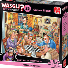 Wasgij Destiny 25 Games Night! Jigsaw Puzzle (1000 Pieces)
