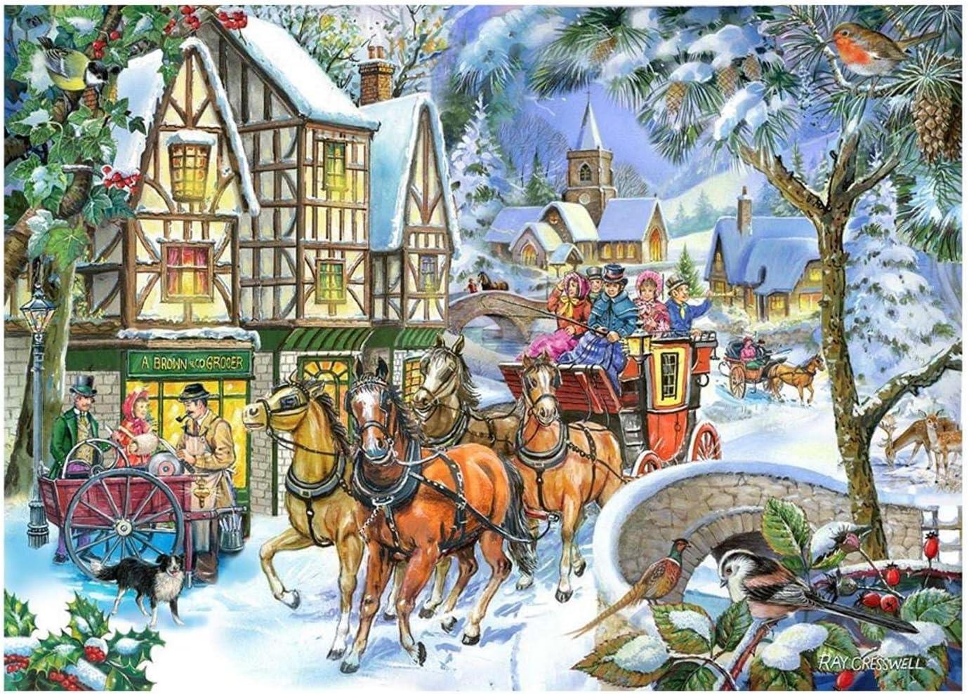 House of Puzzles Snow Coach BIG Jigsaw Puzzle (500 XL Pieces)
