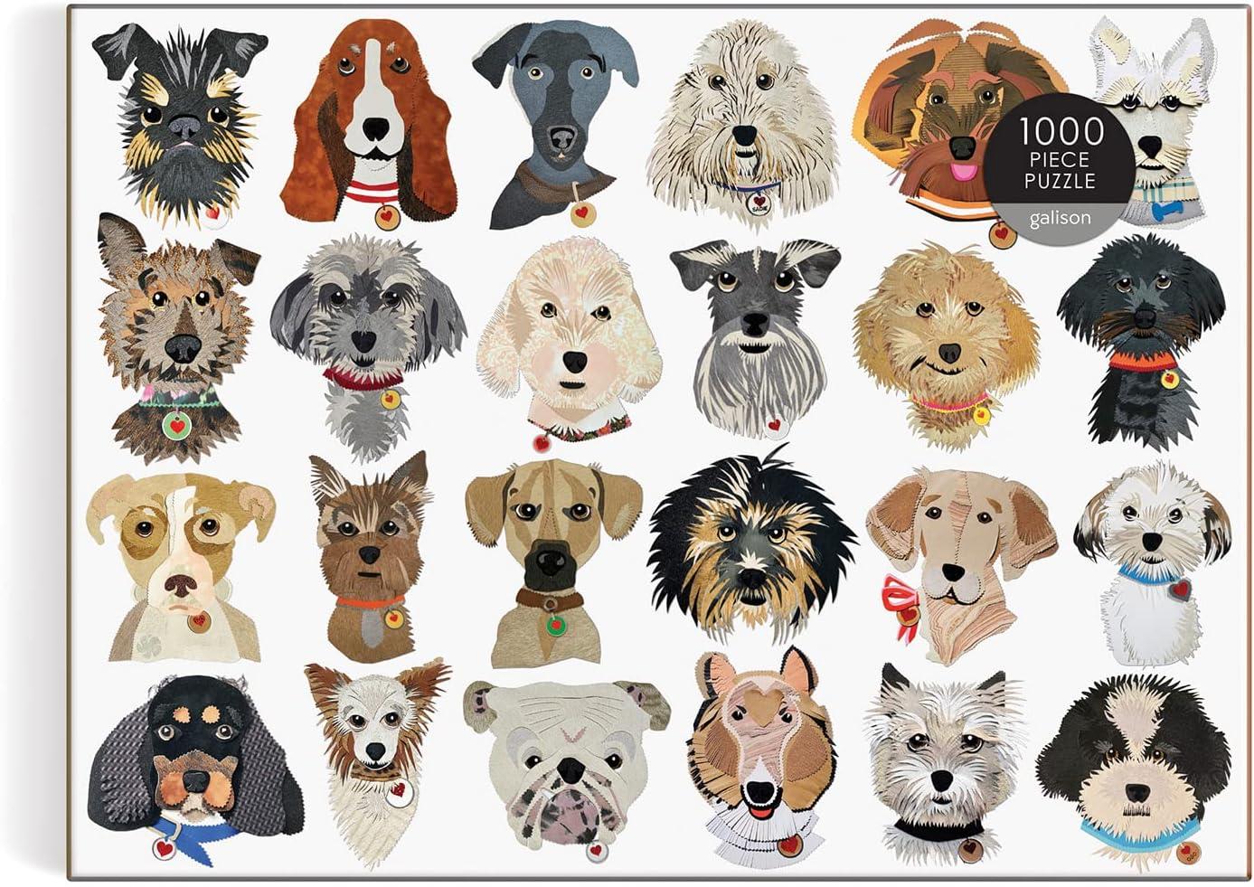 Galison Paper Dogs  Jigsaw Puzzle (1000 Pieces) DAMAGED BOX