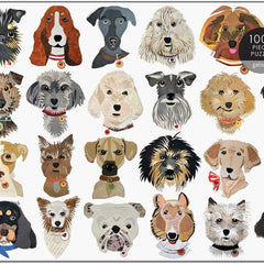 Galison Paper Dogs  Jigsaw Puzzle (1000 Pieces) DAMAGED BOX
