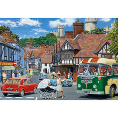Gibsons A Day out with the Family / Day Trip to Arundel Jigsaw Puzzle (4 x 500 Pieces)