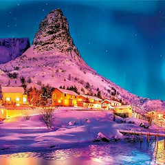 Clementoni Colourful Night Over Lofoten Islands Panorama Jigsaw Puzzle (1000 Pieces)