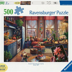 Ravensburger Cozy Boho Studio Jigsaw Puzzle (500 XL Extra Large Pieces)