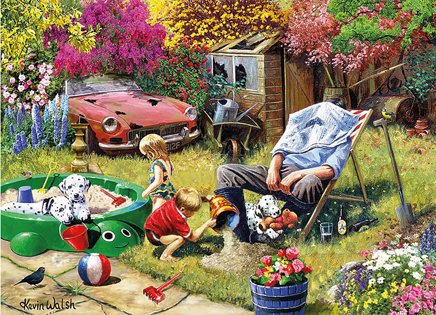 Busy In The Garden Jigsaw Puzzle (1000 Pieces)