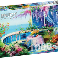 Enjoy Flowering Balcony Jigsaw Puzzle (1000 Pieces)