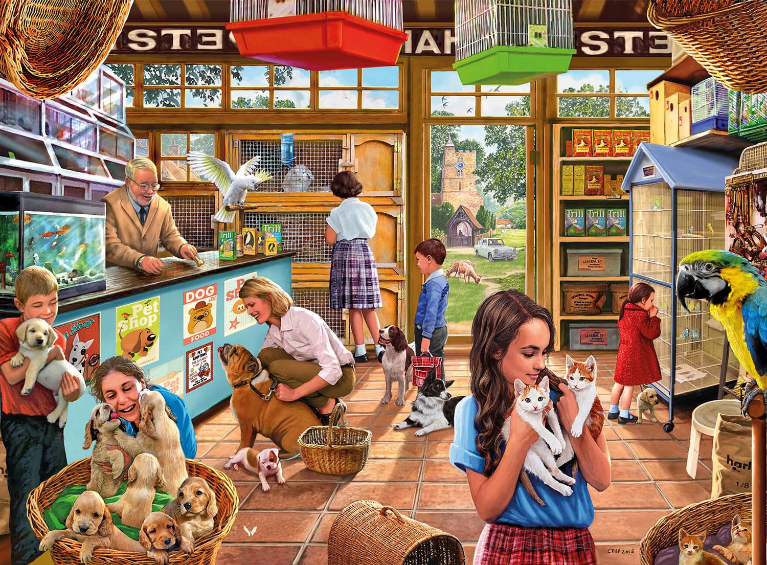 Ye Olde Pet Shoppe, Steve Crisp Jigsaw Puzzle (1000 Pieces)