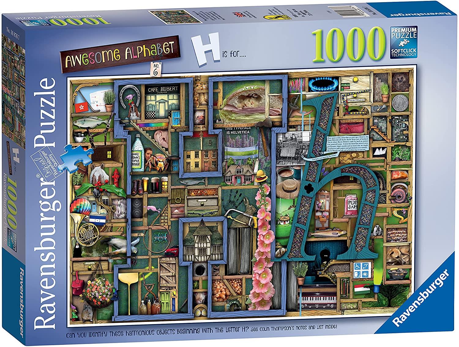 Ravensburger Colin Thompson Awesome Alphabet "H" Jigsaw Puzzle (1000 Pieces)