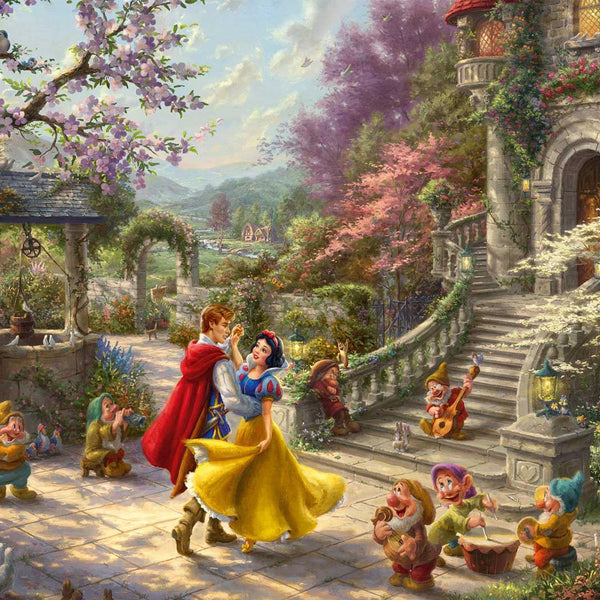 Schmidt Kinkade: Disney, Snow White Dancing with the Prince Jigsaw Puzzle (1000 pieces)