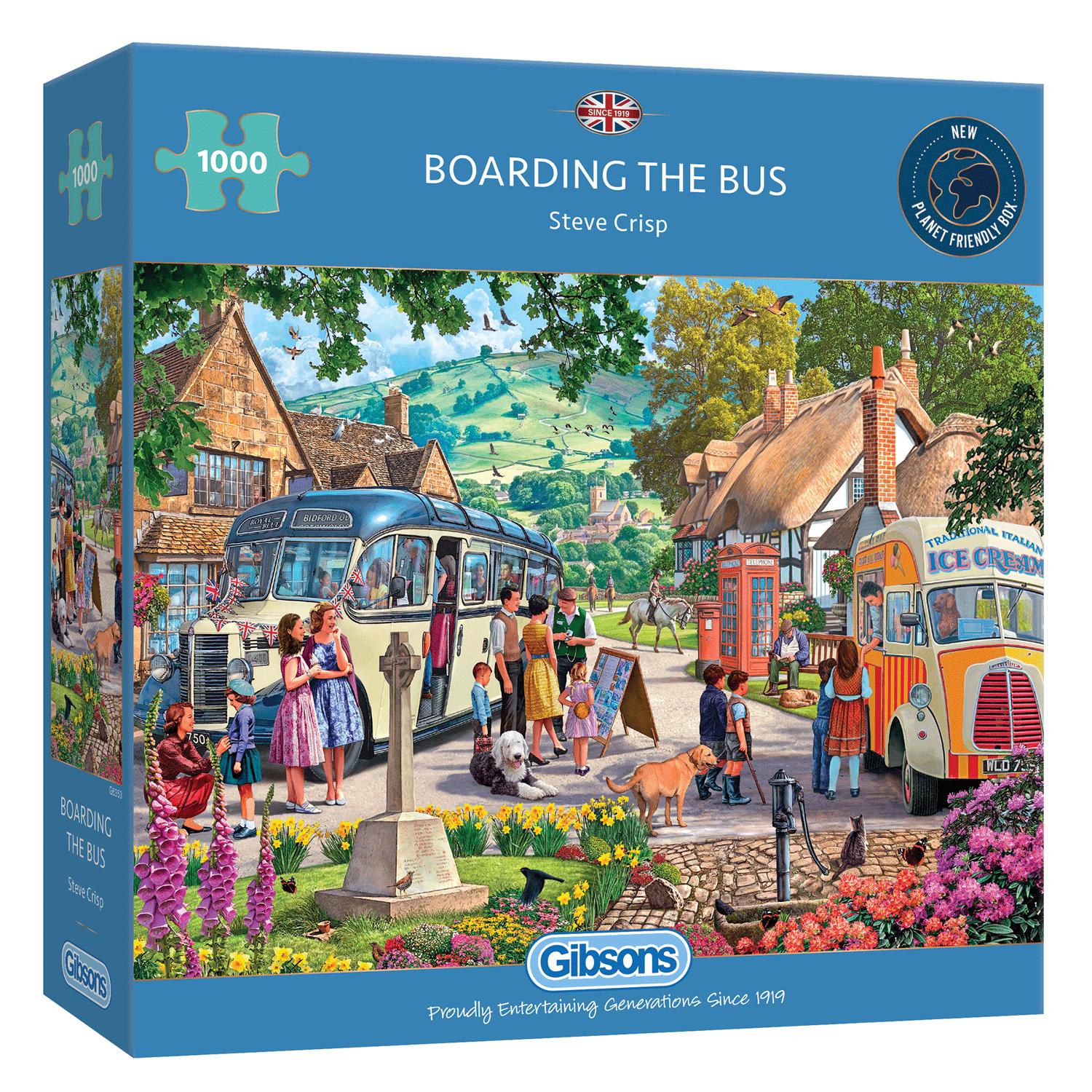 Gibsons Boarding the Bus Jigsaw Puzzle (1000 Pieces) PDK