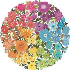 Ravensburger Flowers Circles of Colours Circular Jigsaw Puzzle (500 Pieces)