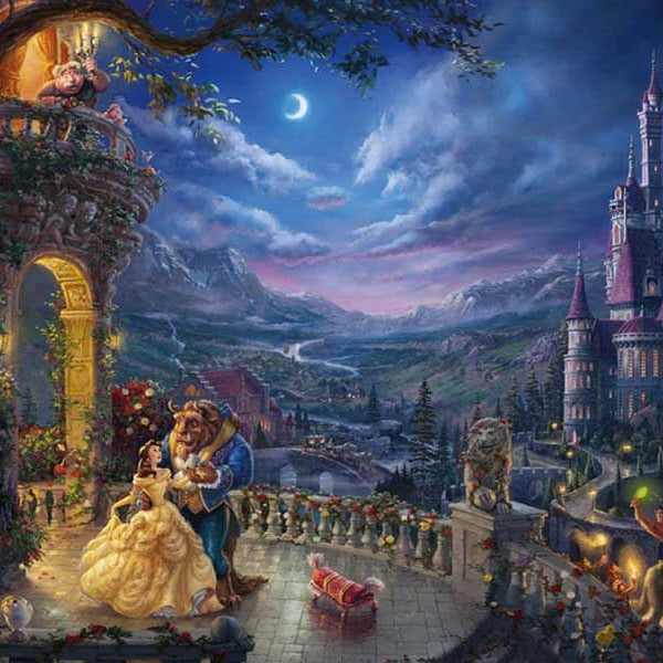 Schmidt Kinkade: Disney The Beauty & the Beast Jigsaw Puzzle (1000 pieces)
