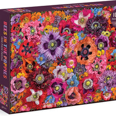 Galison Bees in the Poppies Jigsaw Puzzle (1000 Pieces)