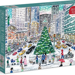 Galison Snowfall on Park Avenue, Michael Storrings Jigsaw Puzzle (1000 Pieces)