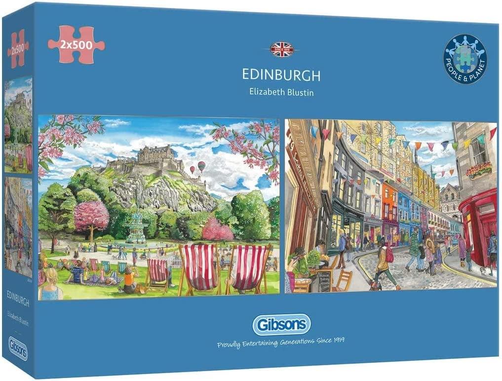 Gibsons Edinburgh Jigsaw Puzzles (2 x 500 Pieces)