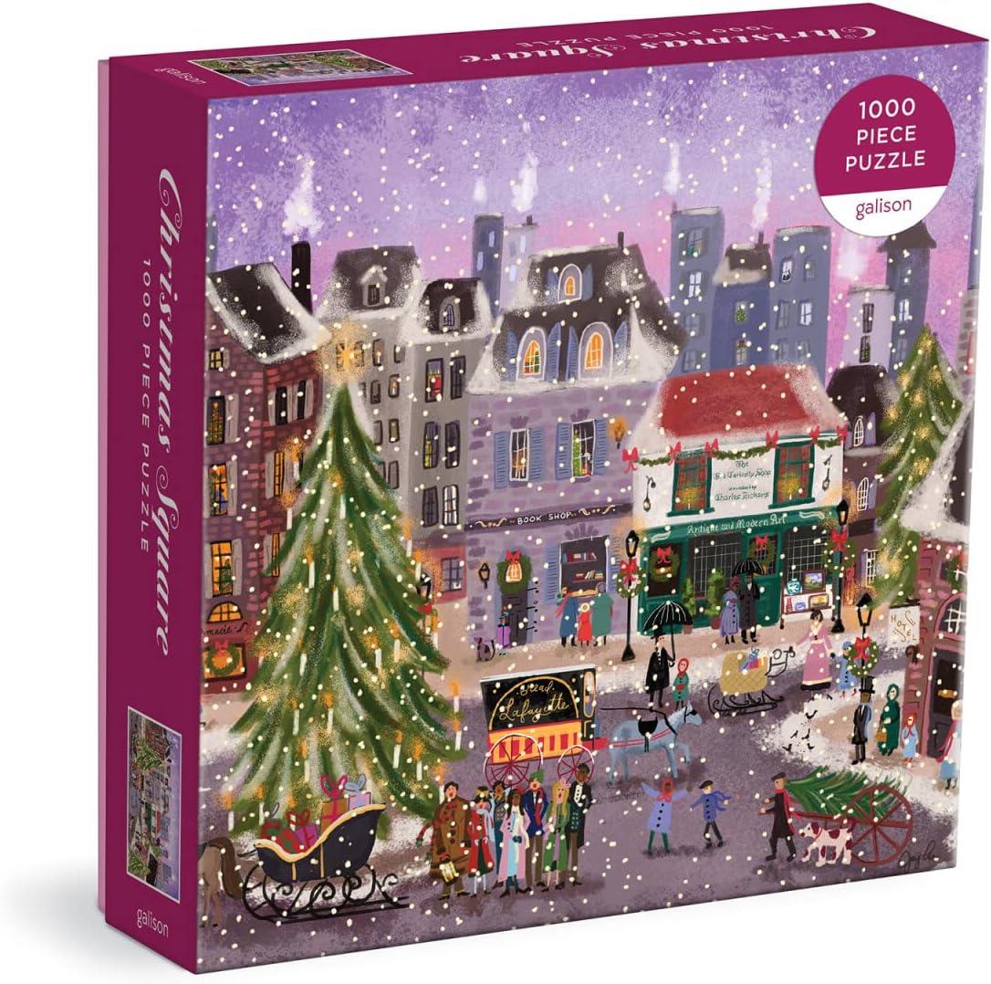 Galison Christmas Square, Joy Laforme Jigsaw Puzzle (1000 Pieces